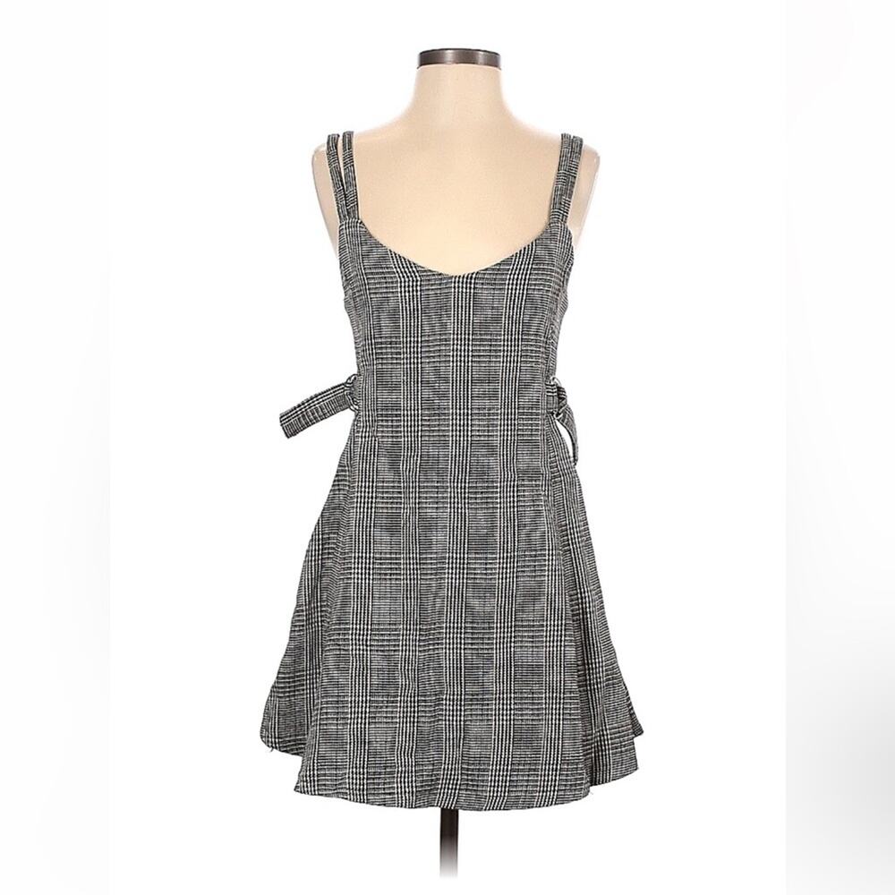 CR fit and flare plaid mall goth jumper dress, size small